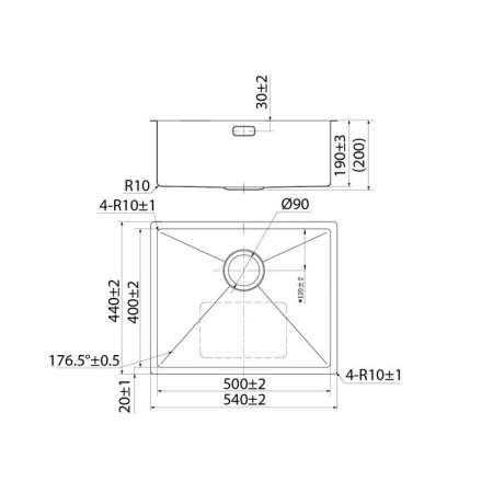 Мойка кухонная из нержавеющей стали IDDIS Edifice EDI54S0i77