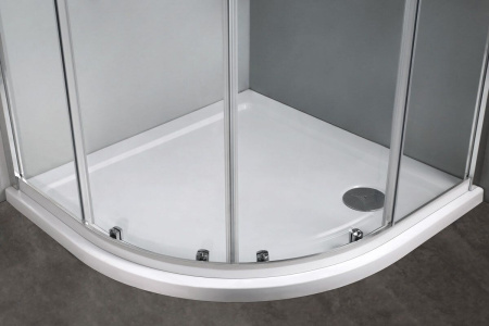 Душевой уголок Vincea Scala VSQ-2SC100CL, 1000*1000, хром, стекло прозрачное