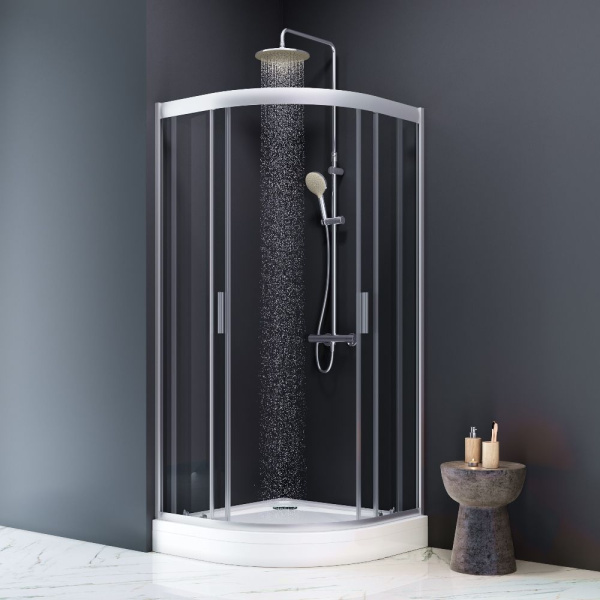 W90T-401-090W Gem Душевой поддон AM.PM, 90х90 с сифоном, белый