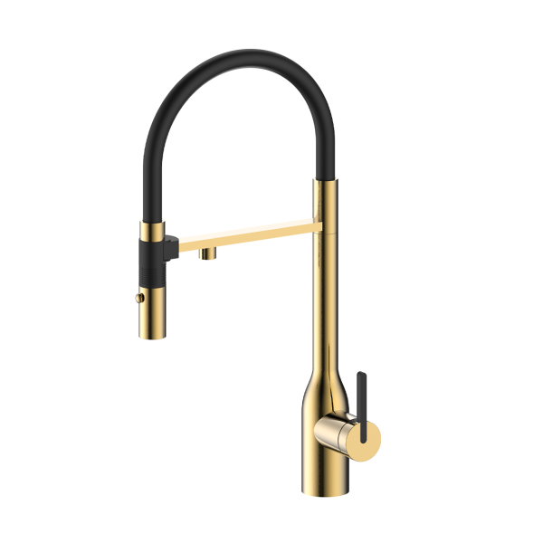 Смеситель для кухни MAGNETO ONE, светлое золото, Ma213188-LG, Paulmark