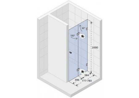 Душевая дверь Riho Scandic Mistral M105 80 R GX0008202