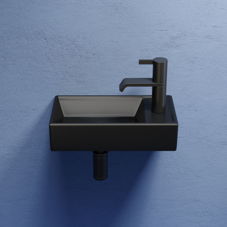 Умывальник Ceramicanova подвесной прямоугольный (чаша слева, отверстие под смеситель справа) Element 407x217x100