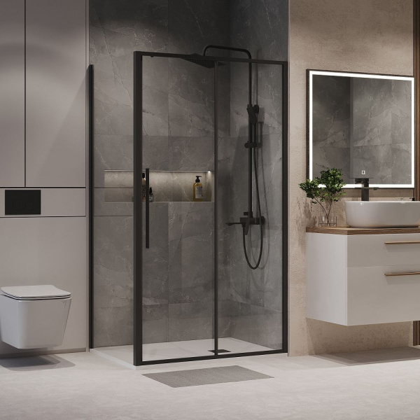 Душевое ограждение Niagara Nova NG-84-14AB-A90B-34 (140*90*195) прямоугольник, двери раздвижные