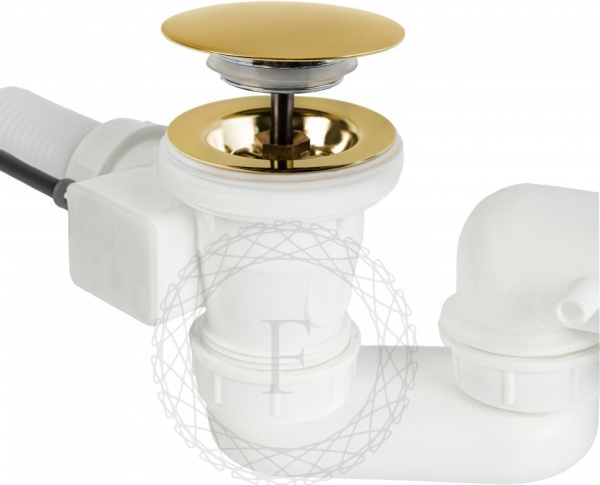 Сифон для ванны полуавтоматический FILARETE FL80 (Золото)