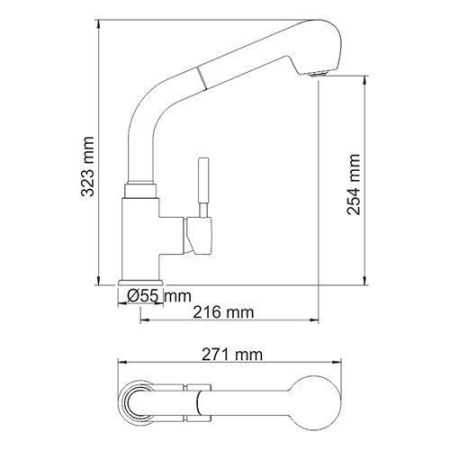 Смеситель для кухонной мойки WasserKRAFT A8237