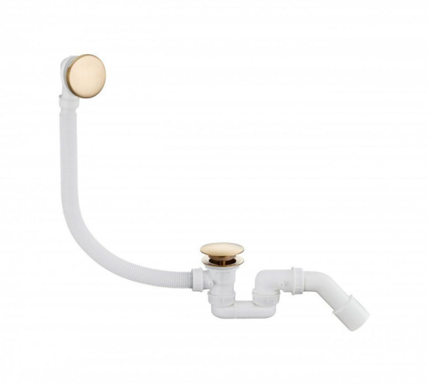 Автоматический сливы-перелив для ванны Grocenberg GB230 Золото матовый