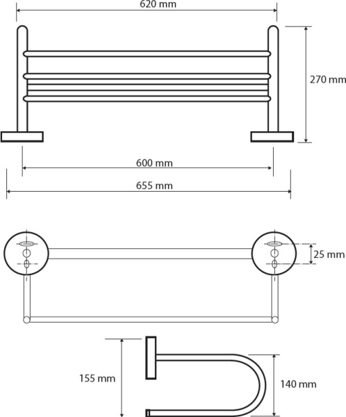 Полочка Bemeta Omega 104205172