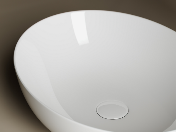 Умывальник чаша накладная овальная Элемент (Element) 520x395x130мм