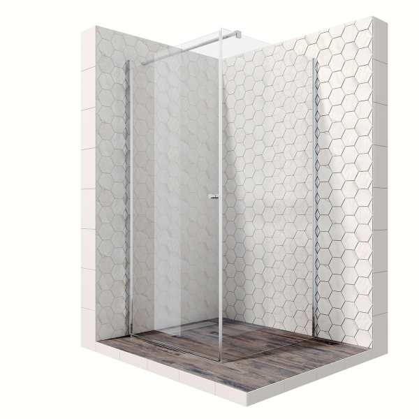 Душевой уголок Ambassador Nord 13011103-MA1, квадратный, точечный трап, 90х90