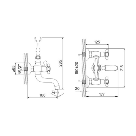 Смеситель для ванны IDDIS Sam SAMSB02i02
