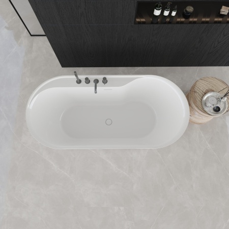 Ванна AQUAme акриловая отдельностоящая AQM3505GW-L