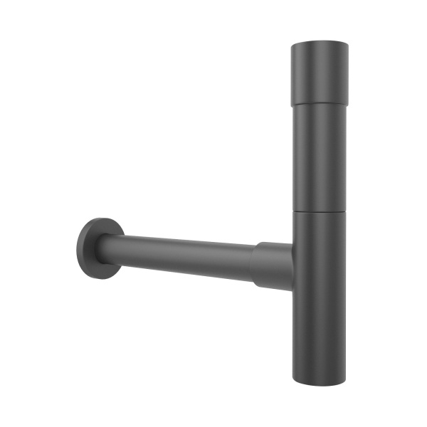 Раковина для ванной Wellsee Calin 201000987 в наборе 3 в 1: овальная раковина белого глянцевого цвета, сифон, донный клапан в цвете матовый черный