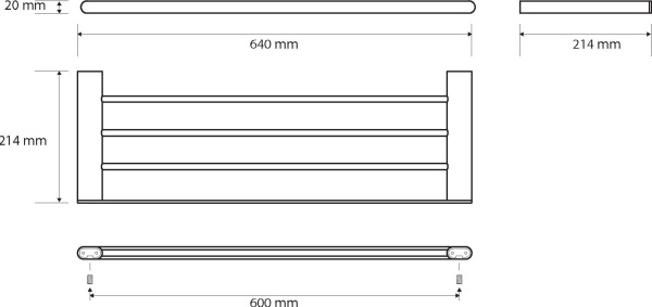 Полочка для полотенец Bemeta Organic 157105081