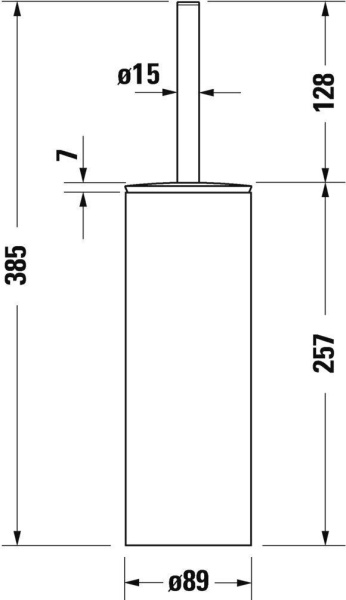 Ершик для унитаза Duravit D-Code напольный 0099281000