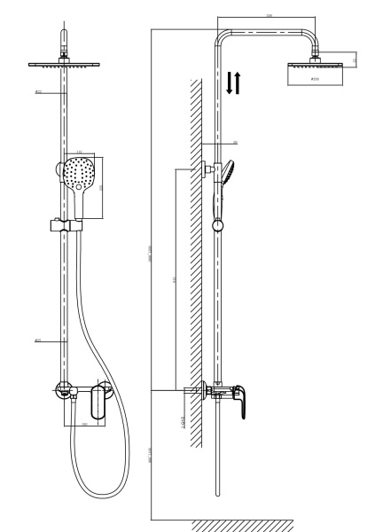 Душевая стойка D&K Venice Gondola DA1023701B14