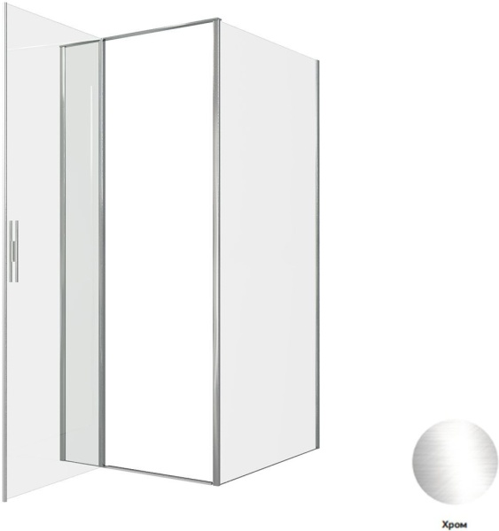 Душевой уголок Allen Brau Priority 90x100 3.31025.00 + 3.31046.00 хром