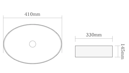 Раковина керамическая (накладная)  SantiLine SL-1016MB