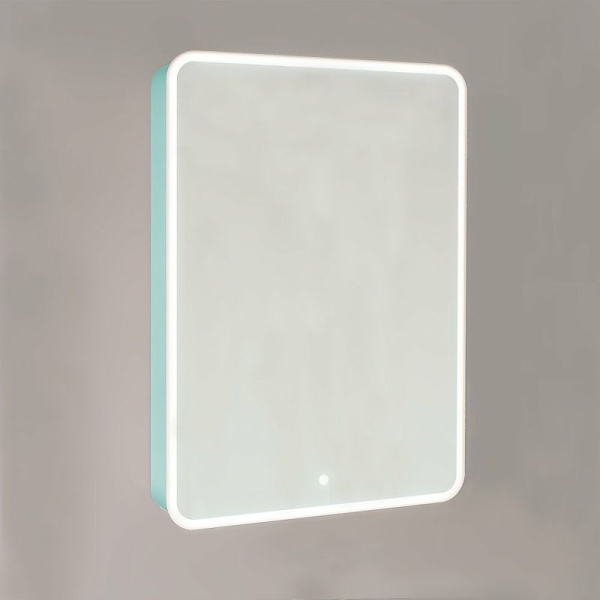 Зеркало-шкаф Jorno Pastel 60 Pas.03.60/BL бирюзовый