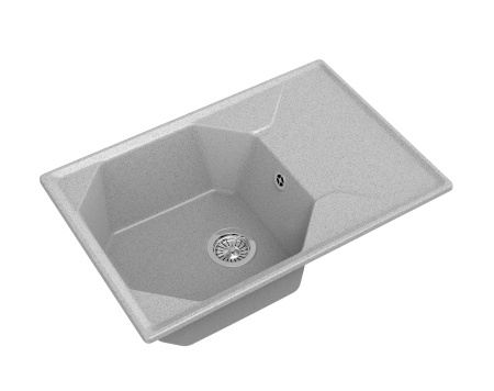 Кухонная мойка GranFest UNIQUE U-740L серый