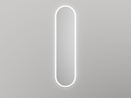 Зеркало для ванной ARMONIA овальное  с двойной LED подсветкой 450*900*25 mm