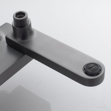 Душевая система Shevanik S4536T, оружейная сталь