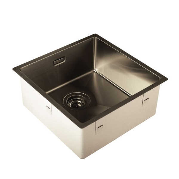 Кухонная мойка Iddis Edifice, графит, 440x440 EDI44G0i77