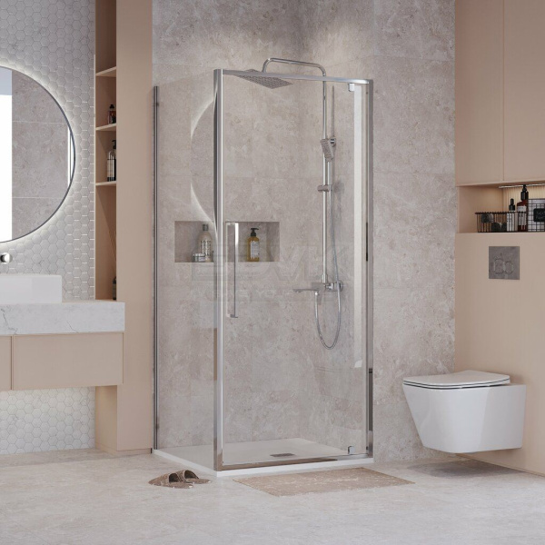 Душевое ограждение Niagara Nova NG-66-10A-A90-34 (100*90*195) прямоугольник, двери распашные