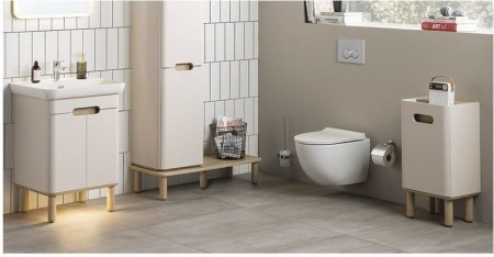 Тумба под раковину VitrA Sento 80 60824 белый/дерево