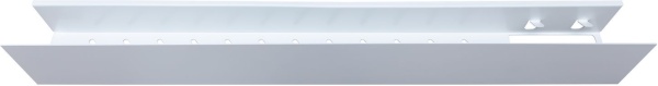 Полка Aquanet Магнум 90x12 белая матовая, с крючками