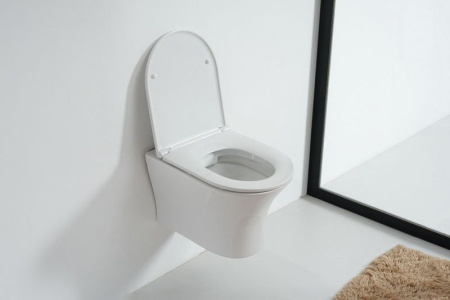 Orange Y01100w унитаз подвесной безободковый, с микролифтом