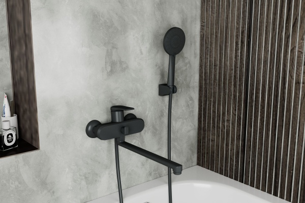 Смеситель для ванны RUSH Nevis NE1735-51Black
