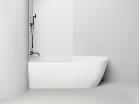 Ванна пристенная угловая Salini SOFIA CORNER L 170x85 покраска по RAL полностью, S-Stone, матовый 102525MF