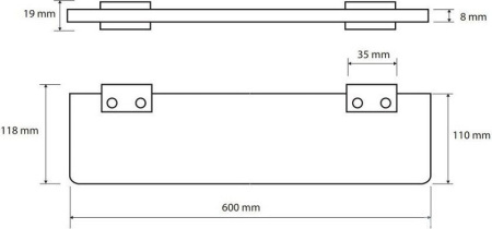 Полочка Bemeta Nero 135002240