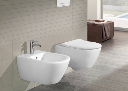 Унитаз Villeroy & Boch Subway 2.0, подвесной с сиденьем, 5614R2R1