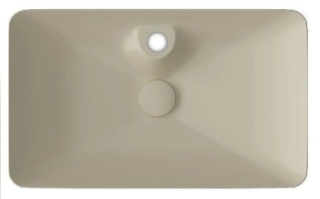 Раковина ISVEA SistemaY Clear накладная 644*395*125 1 цвет слоновая кость матовый 10SY50065SV-2K