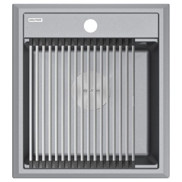 Мойка STEPIA 45, IT-GRANIT, PM114651-GRM , серый металлик, 460х510, Paulmark