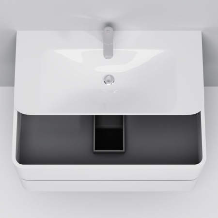 M30WPC1001WG Sensation, Раковина мебельная AM.PM , искусственный мрамор, 100 см, встроенная в столешницу,