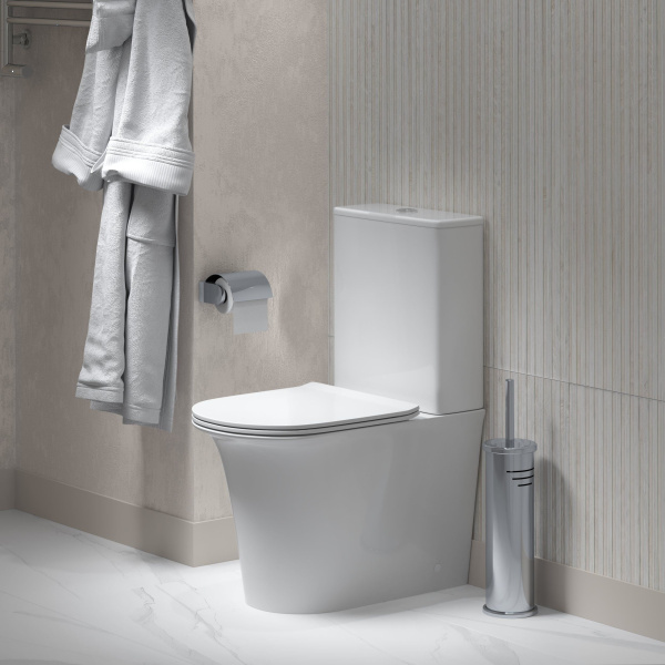 Унитаз Grossman Galaxy GR-4469S (610х365х830) напольный безободковый с тонкой крышкой