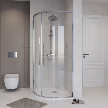 Душевое ограждение  Niagara Nova  NG-6625-34 (80*80*195) полукруг, двери раздвижные