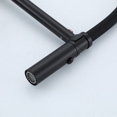 Смеситель для кухни с гибким изливом GAPPO G4098-26, черный