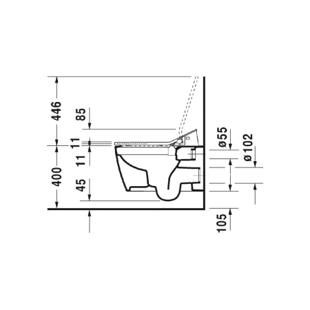 Duravit ME by Starck Унитаз подвесной Rimless для SensoWash® белый 2529592000