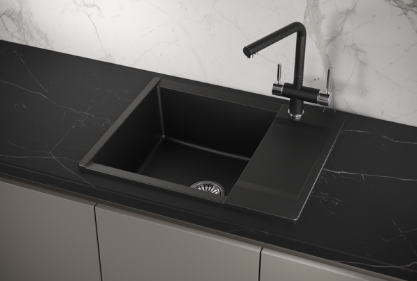 Мойка для кухни Granula Estetica 6202 турмалин, 62х50 см, прямоугольная