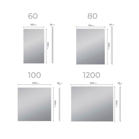 Зеркало VIGO Quadro Comfort 800