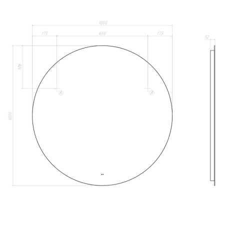 Зеркало VIGO Otti Classic 1000