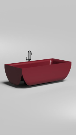 Ванна отдельностоящая Salini ARIA 190х90, S-Stone, матовый белый 1051201M