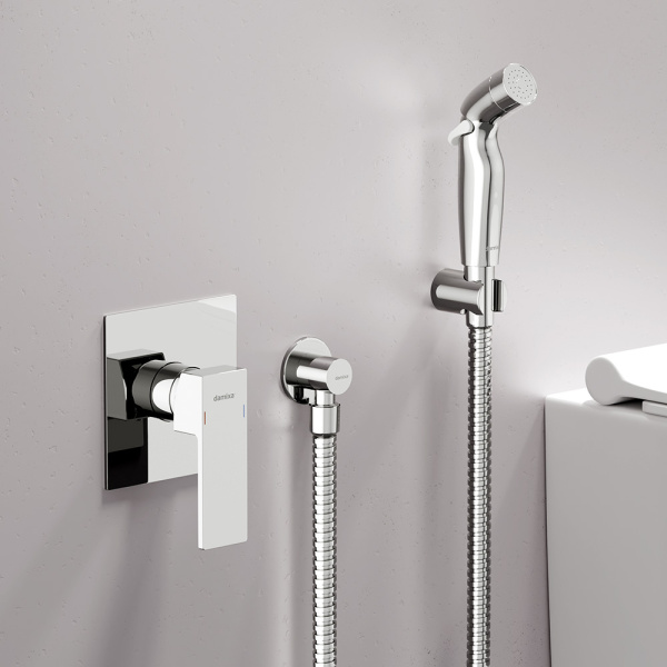 537510000 Gala Смеситель Damixa монтируемый в стену с гигиеническим душем, хром