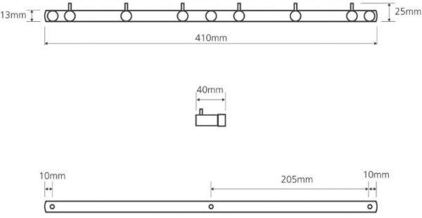 Крючок для полотенец Bemeta Omega 104606112