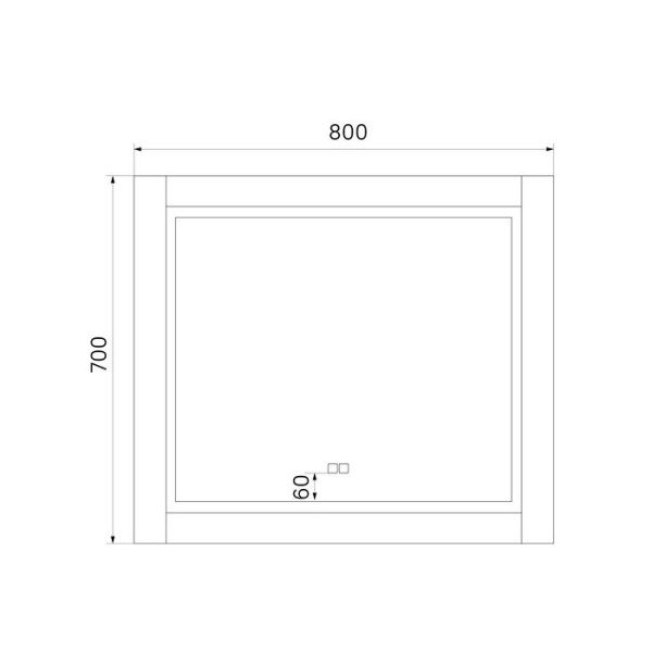 Зеркало с подсветкой IDDIS Oxford 80 ЗЛП110