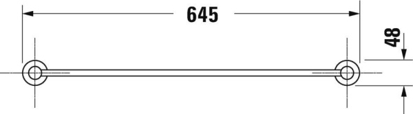 Полотенцедержатель Duravit D-Code 645 0099241000