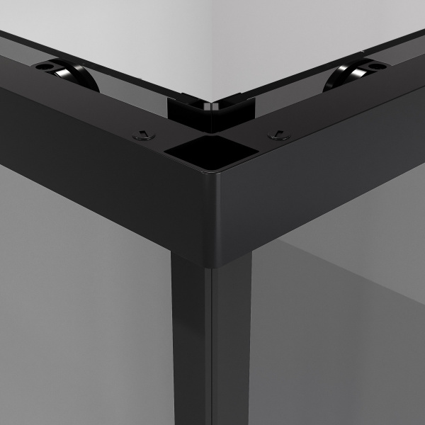 Душевое ограждение  Niagara Nova  NG-2828-34BLACK (80*80*195) квадрат, двери раздвижные